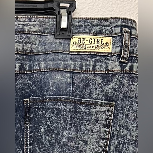 NWOT Be-Girl Acid Light Wash Skinny Jeans w/ Triple Buttom Closure size 22 - Picture 5 of 5